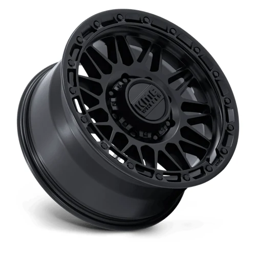 KM555 ATTACK MATTE BLACK Rims for Chevy Silverado 2500, Chevy Silverado 3500, Gmc Sierra 2500