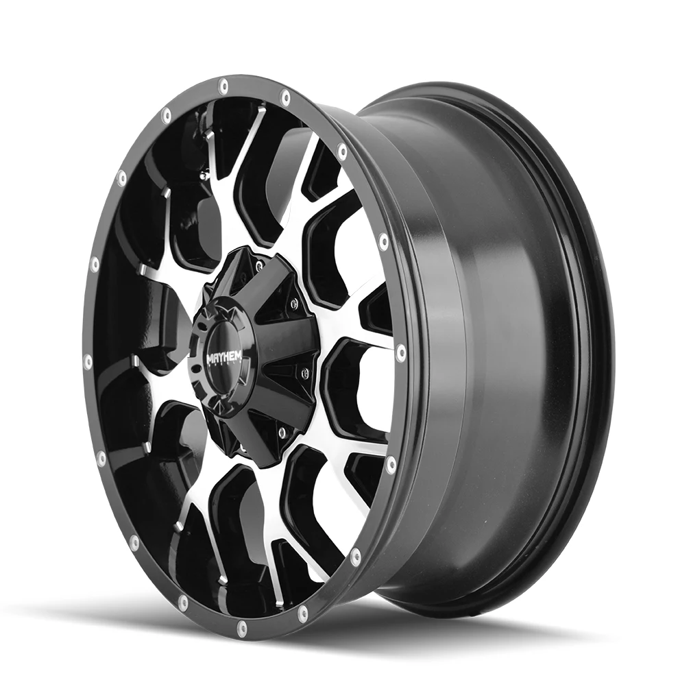 Warrior Gloss Black Machined Rims for Ford F150, Ford Expedition, Ford Raptor
