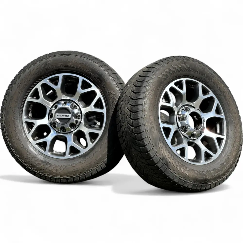 Ford + Nokian Ford 8 Y-Spoke Dark Grey Machined 20x8.0 Wheels 8x170 Rims with Nokian Hakkapeliitta LT3 275/65R20 Tires Wheel & Tire Package - View 2