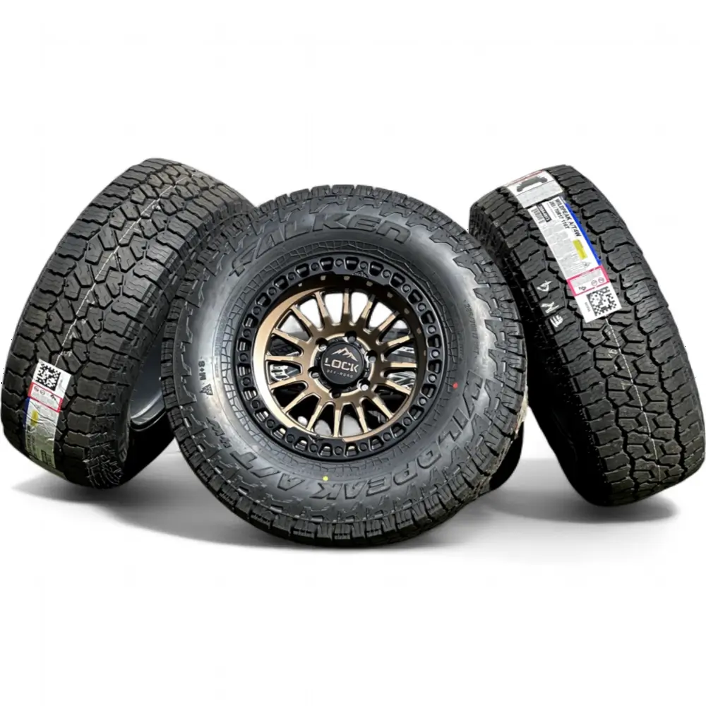 Lock Off-Road + Falken LOCK OFF-ROAD GRIT Matte Bronze W Matte Black Ring 17x9.0 Wheels 6x135 Rims with Falken Wildpeak A/T4W 285/70R17 Tires Wheel & Tire Package - View 6