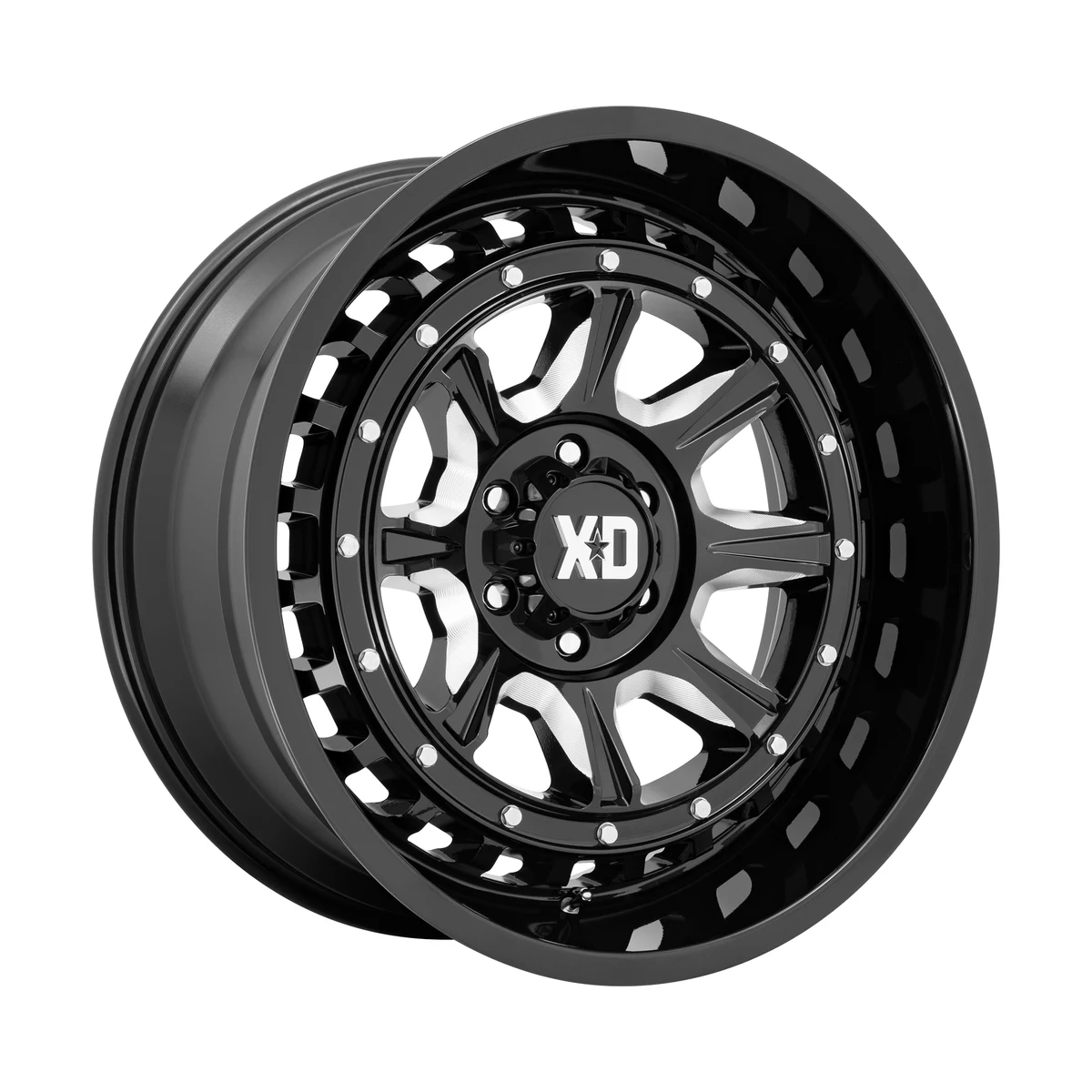 XD XD866 OUTLANDER GLOSS BLACK MILLED Wheel