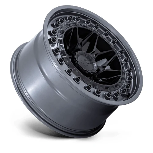 ALPHA MATTE BLACK W/ GUNMETAL LIP Rims for Toyota Tacoma, Toyota 4Runner, Chevy Silverado