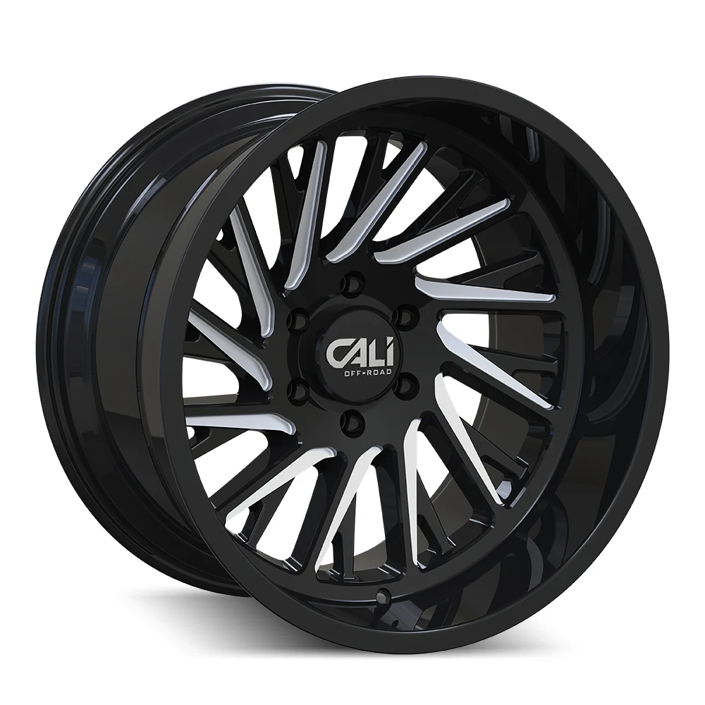 Cali Offroad Purge Gloss Black/Milled Spokes Wheel Cali Offroad Purge Gloss Black/Milled Spokes Wheel
