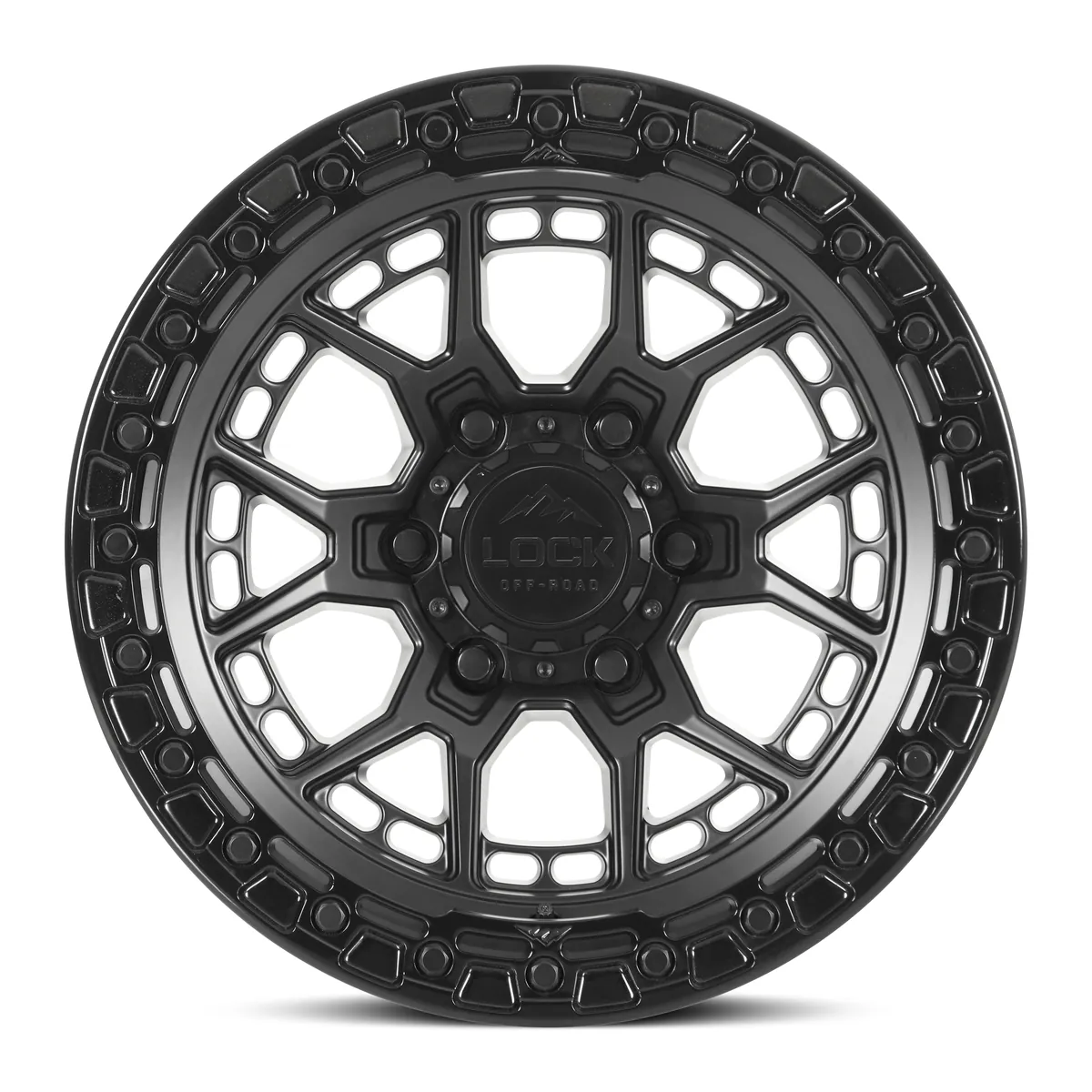 Lock Off-Road Commando Matte Black With Gloss Black Ring Wheel Lock Off-Road Commando Matte Black With Gloss Black Ring Wheel