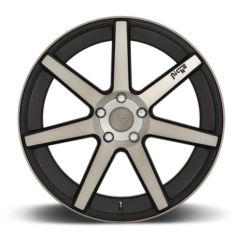 Niche 1PC M150 VERONA MATTE BLACK MACHINED 19 Inch Wheels
