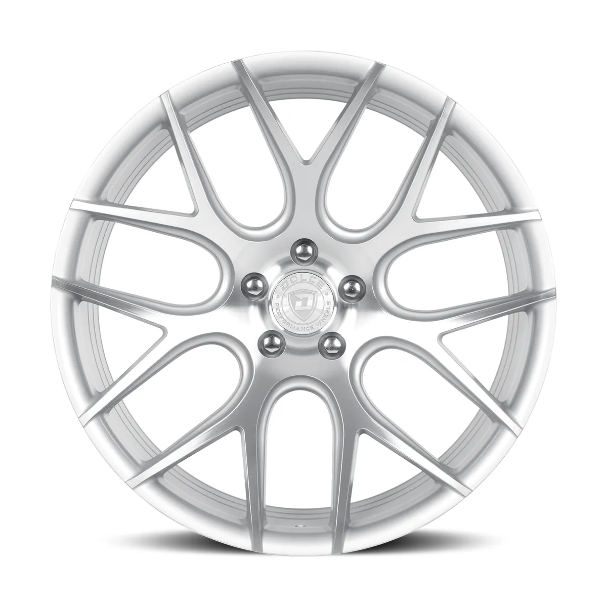 Dolce Monza Gloss Silver Machined Face Wheel