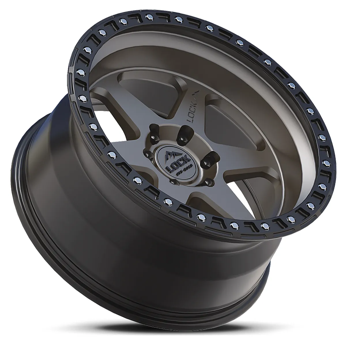 20 Inch Matte Grey With Matte Black Ring 5 Lug Jeep Rims OLYMPUS-2957MGMBR