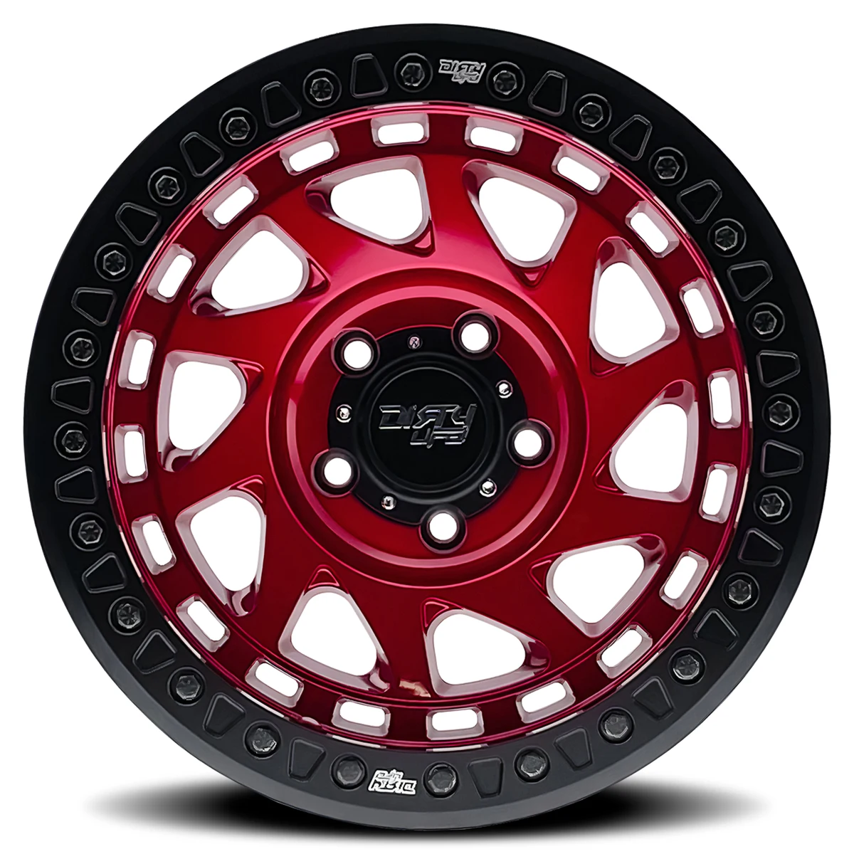 17 Inch Crimson Candy Red 6 Lug Rims 9313-7983R12