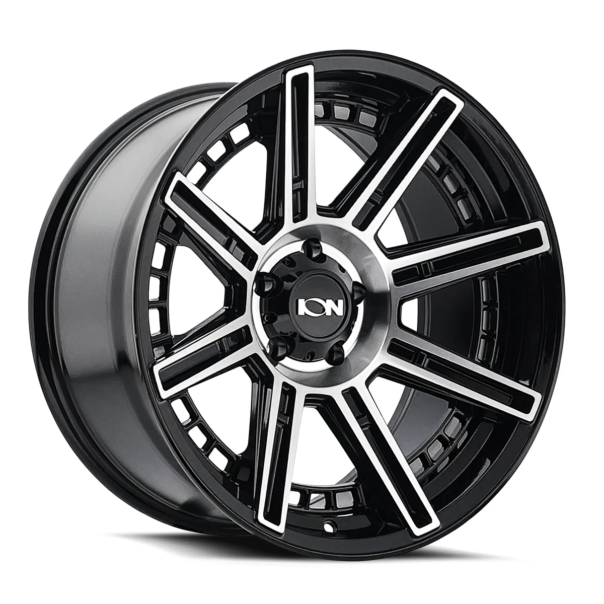 Ion Alloy 149 Gloss Black Machined Wheel Ion Alloy 149 Gloss Black Machined Wheel