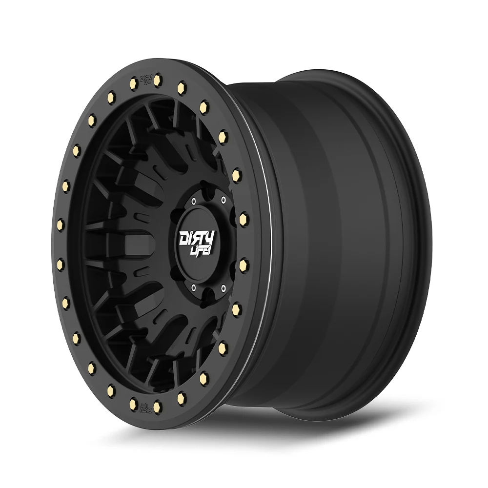17 Inch Satin Black 6 Lug Rims 9317-7983MB
