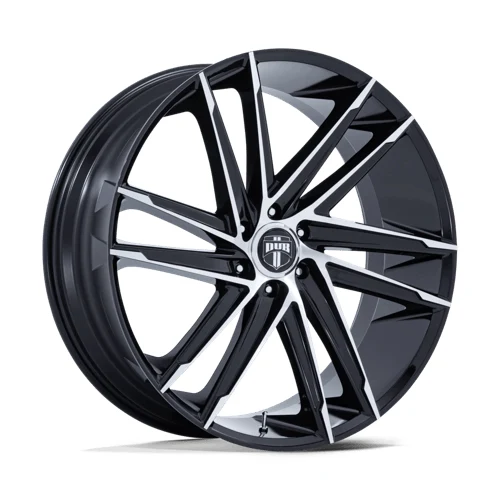 DUB 1PC DC275 BLAZE GLOSS BLACK W/ MACHINED FACE Wheel DUB 1PC DC275 BLAZE GLOSS BLACK W/ MACHINED FACE Wheel