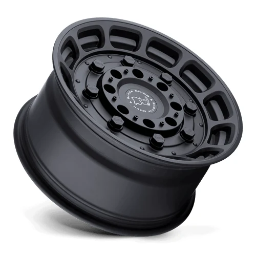 WARTHOG MATTE BLACK Rims for Jeep Wrangler, Jeep Grand Cherokee, Jeep Gladiator