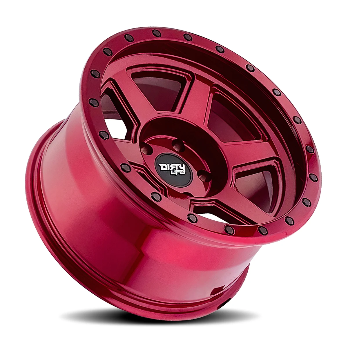 Compound Crimson Candy Red Rims for Toyota Tacoma, Toyota 4Runner, Chevy Silverado