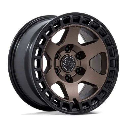 Black Rhino Hard Alloys BR022 BAHARI BURNT BRONZE W/ MATTE BLK-LP Wheel