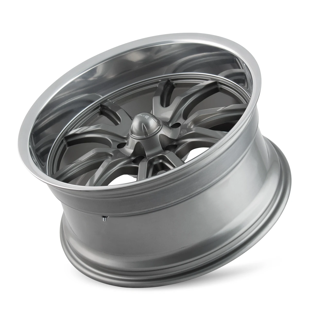 17 Inch Gloss Grey Polished 5 Lug Rims 650-7765G