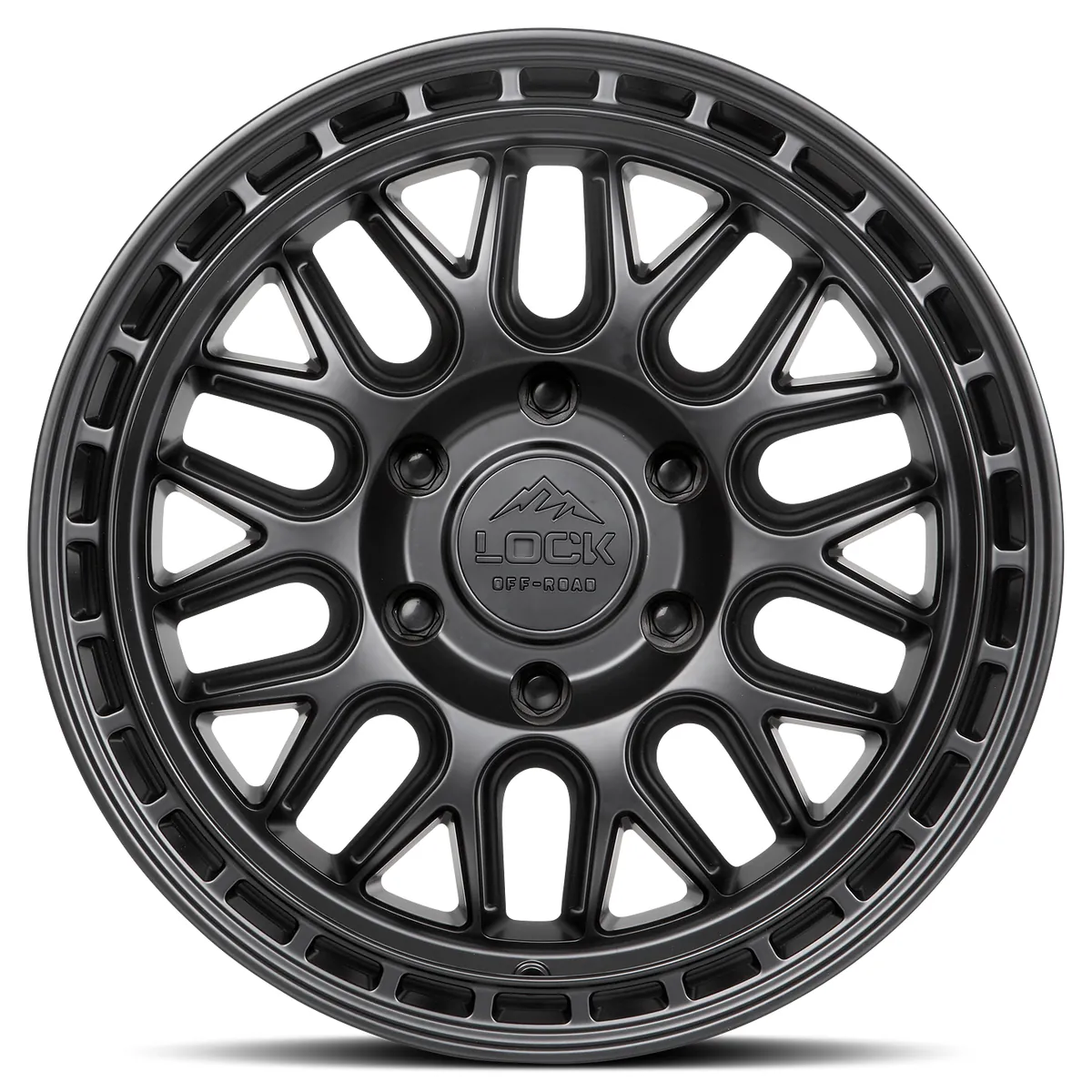 Lock Off-Road Onyx Matte Black With Matte Black Ring Wheel