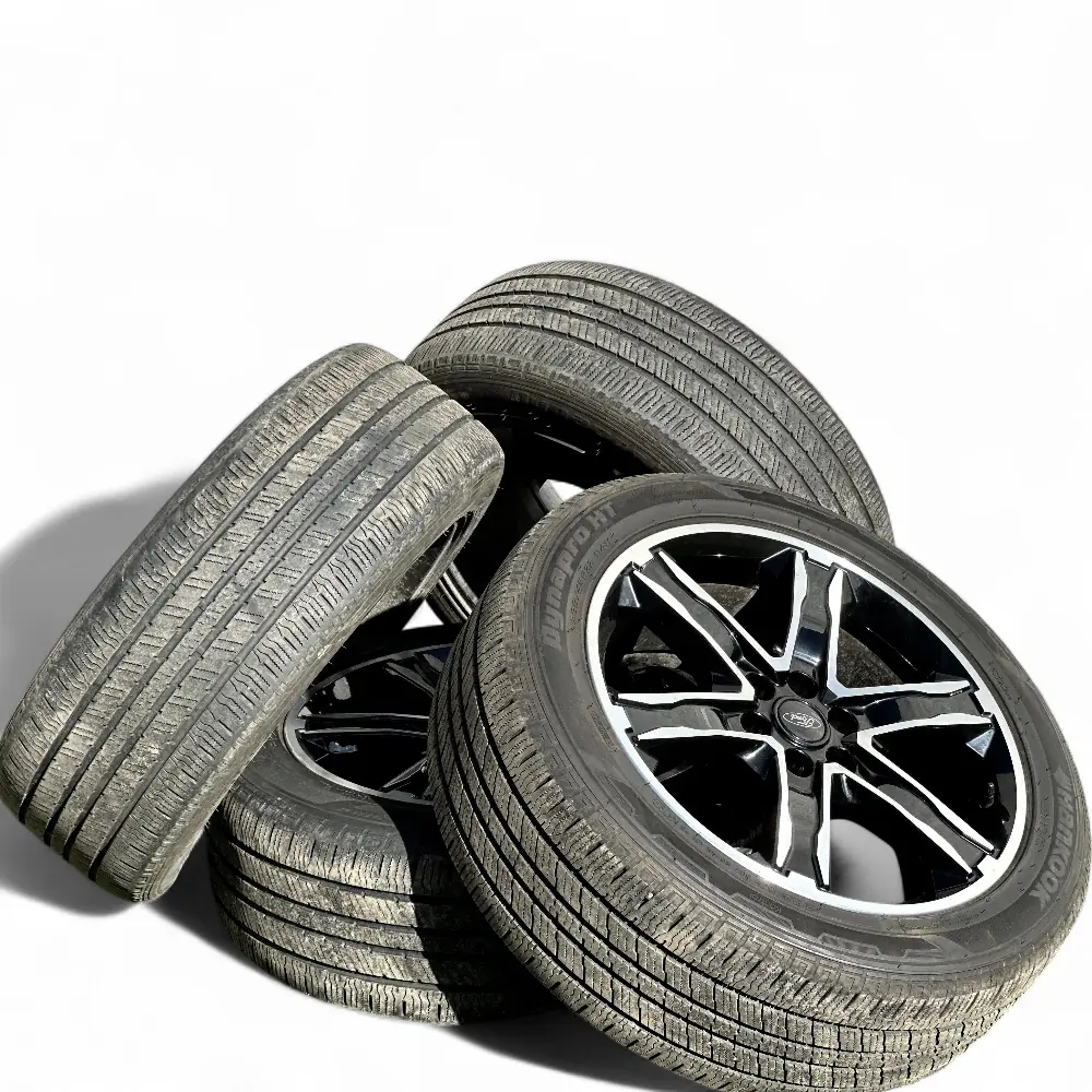 Ford + Hankook Ford 6 Spoke Black Machined 22x9.5 Wheels 6x135 Rims with Hankook Dynapro HT 285/45R22 Tires Wheel & Tire Package - View 4