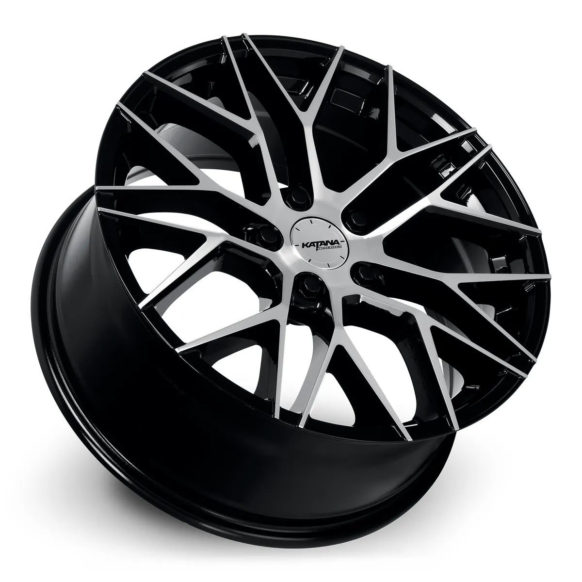 17 Inch Gloss Black Machined Face 5 Lug Rims KR01-177554GBF