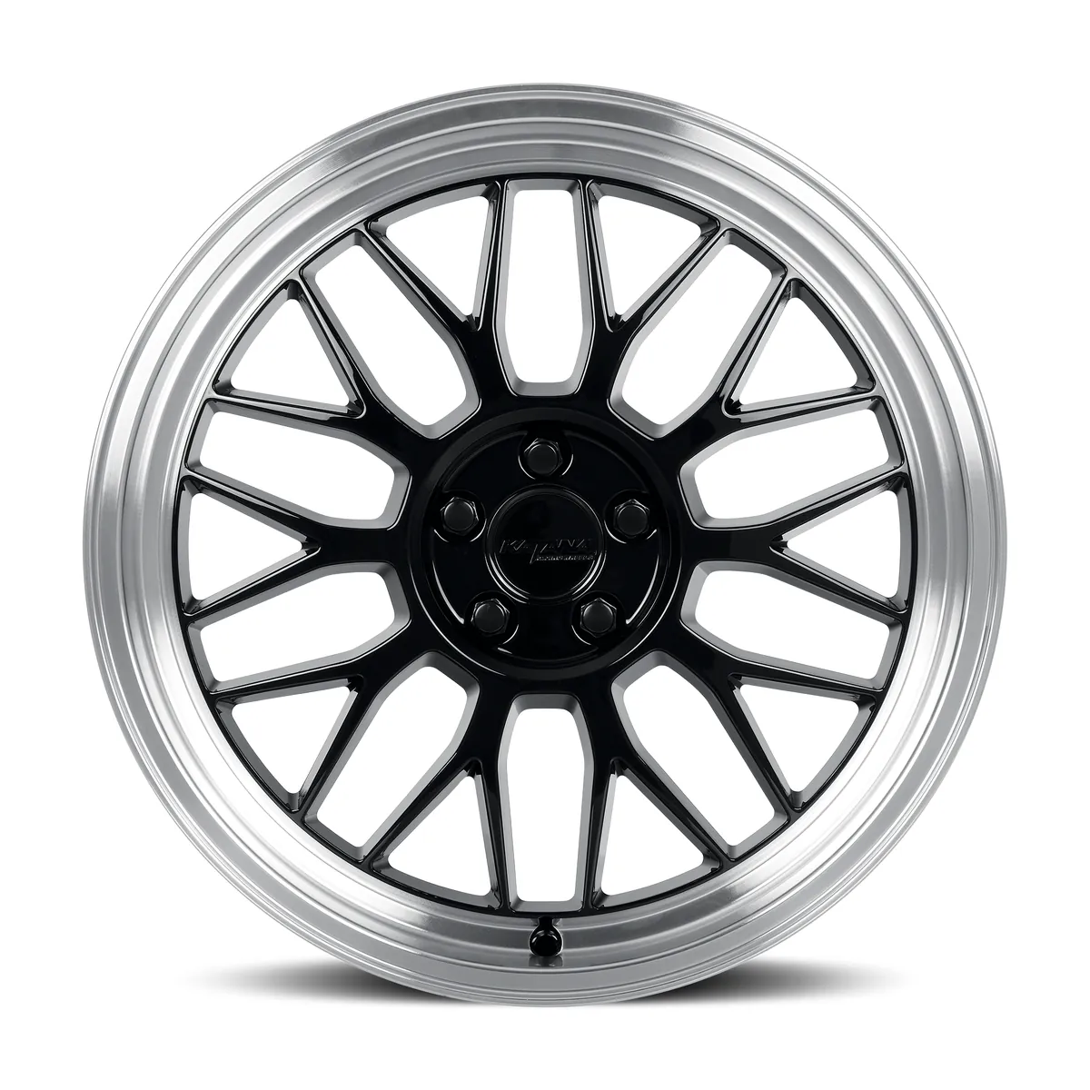 Katana Kr06 Gloss Black Machined Lip Wheel