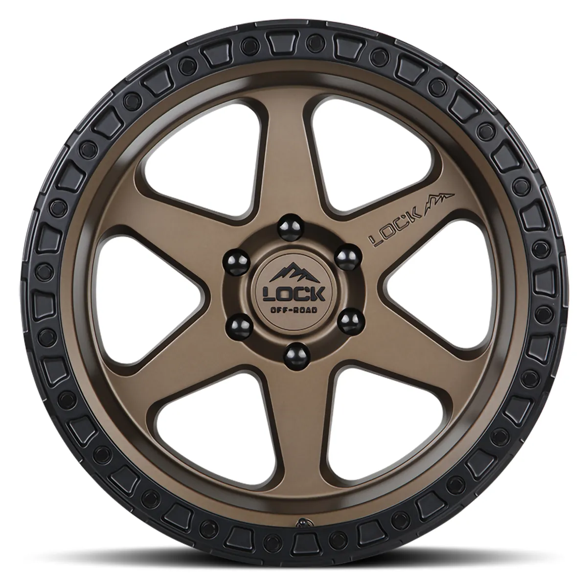 Lock Off-Road Olympus Matte Desert Bronze With Matte Black Ring Wheel