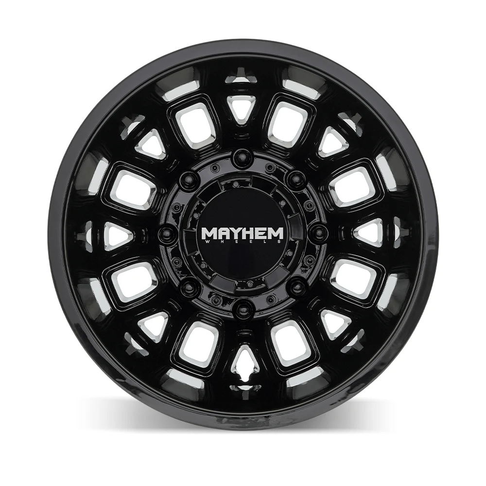 Cogent Dually Gloss Black Rims for Dodge Ram 2500, Dodge Ram 3500, Chevy Silverado 2500 Classic