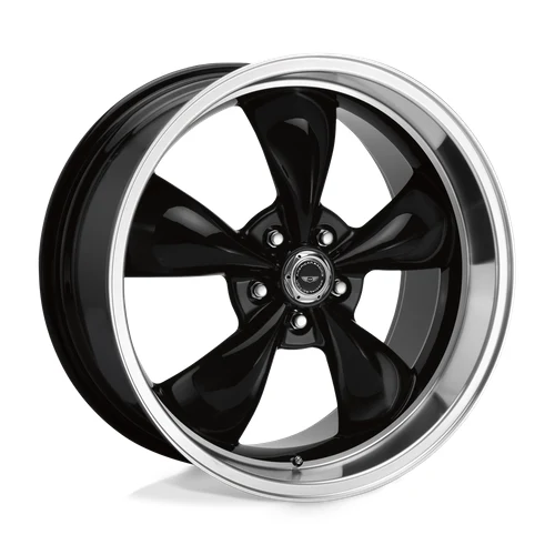 AMERICAN RACING AR105 TORQ THRUST M Wheels GLOSS BLACK W/ MACHINED LIP 18x8 Rims 5x120.65mm ET0mm 18x8 AR105 TORQ THRUST M GLOSS BLACK W/ MACHINED LIP Wheels 5x120.65 Bolt Pattern ET0