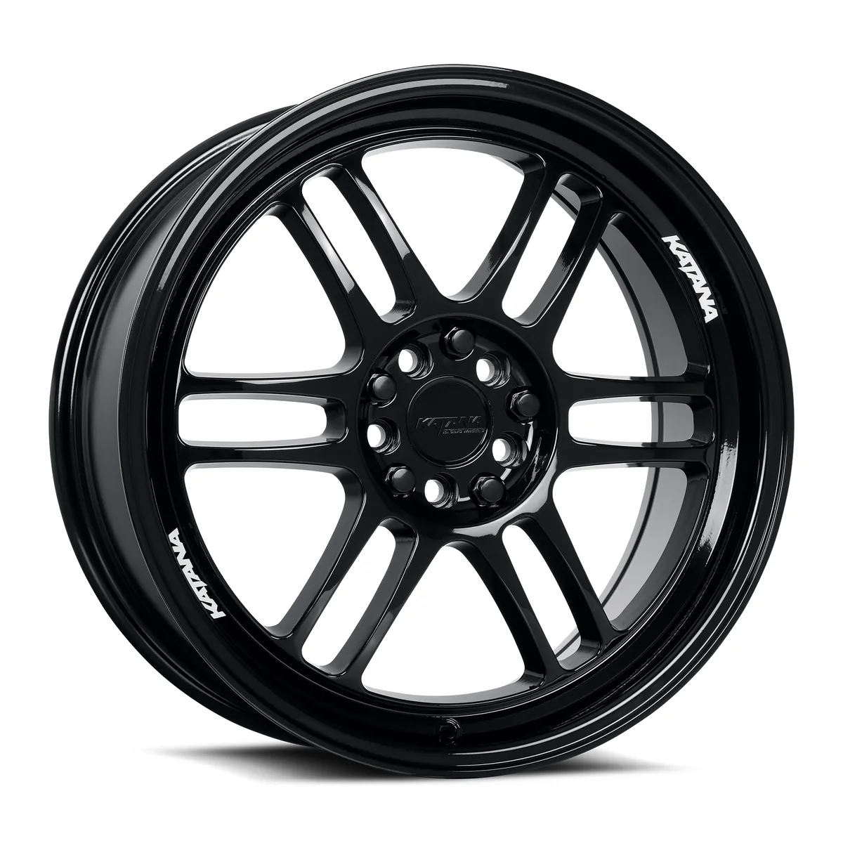Kr02 Gloss Black Rims 17x7.5 5X108/5X114.3 ET40
