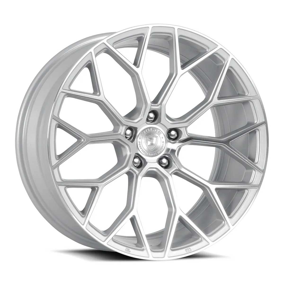 Pista Gloss Silver Machined Face Rims for Honda Civic, Honda Accord, Toyota Camry