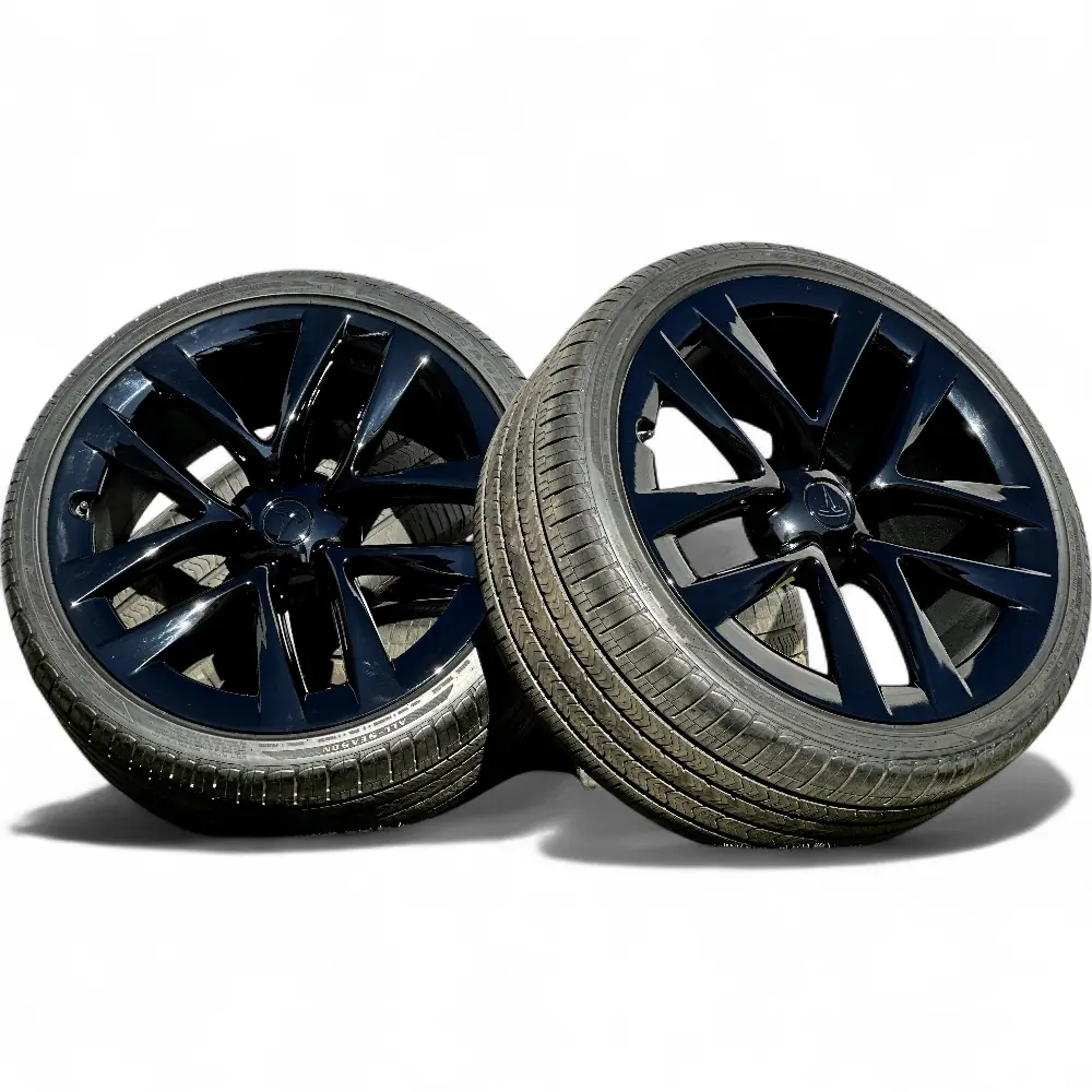 Tesla + Goodyear Tesla 10 Spoke Powder Coat Charcoal 21x9.5 Wheels 5x120 Rims with Goodyear Eagle Sport All-Season 265/35R21 Tires Wheel & Tire Package - View 2