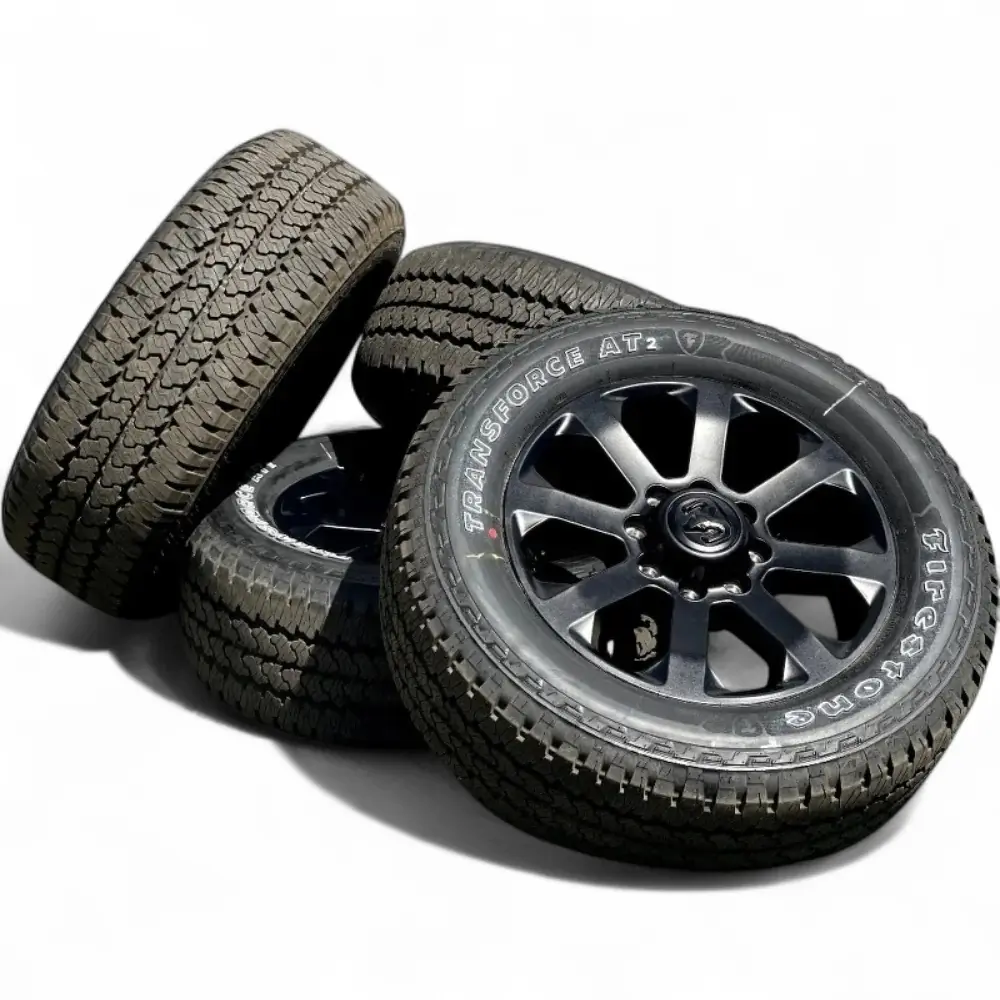 LOCK OFFROAD 50CAL Matte Black W Matte Black Ring 20x9.0 Wheels 5x127 Rims with Bridgestone Alenza 001 225/55R17 Tires