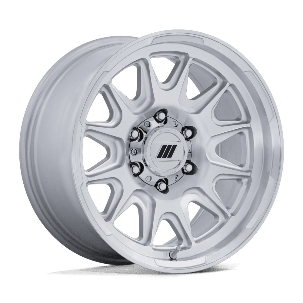 Pro Comp Alloys PA200 PULSE GLOSS SILVER W/ MACHINED FACE 17 Inch Wheels