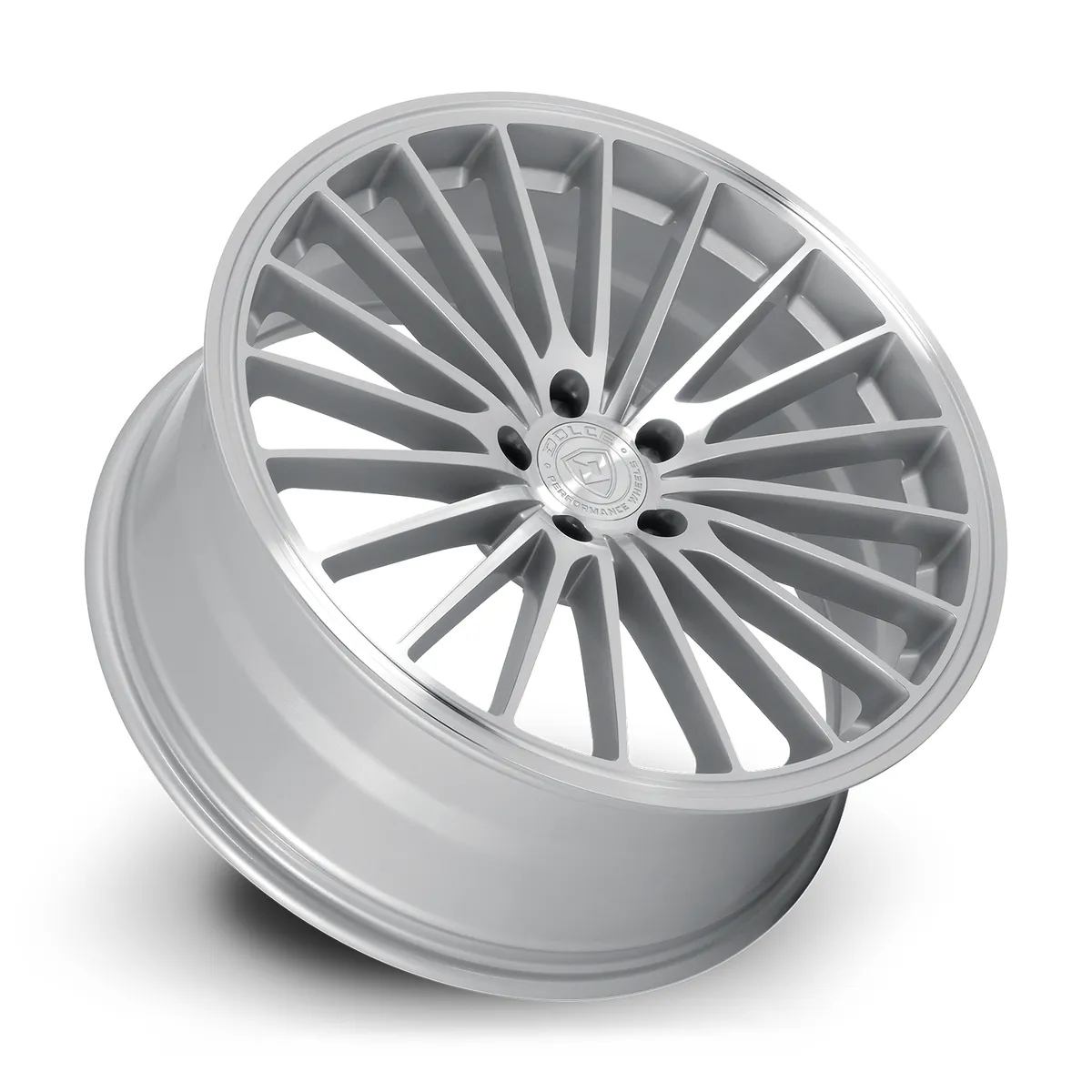 19 Inch Gloss Silver Machined Face 5X112 Rims GHOST-98552GSF