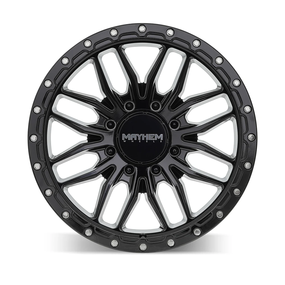 Vector Gloss Black Rims for Dodge Ram 2500, Dodge Ram 3500, Chevy Silverado 2500 Classic