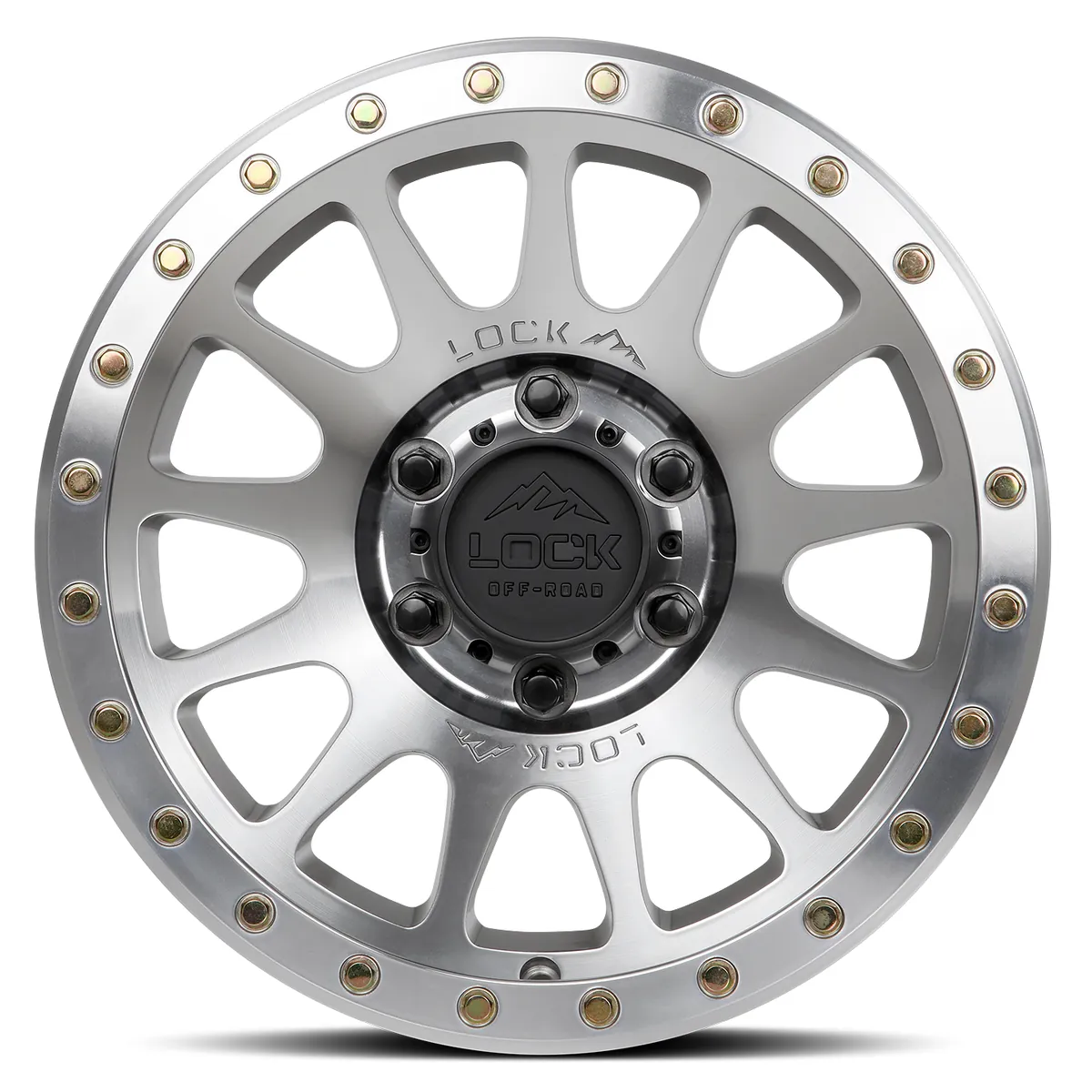 Lock Off-Road Yosemite Machined With Clear Coat Wheel
