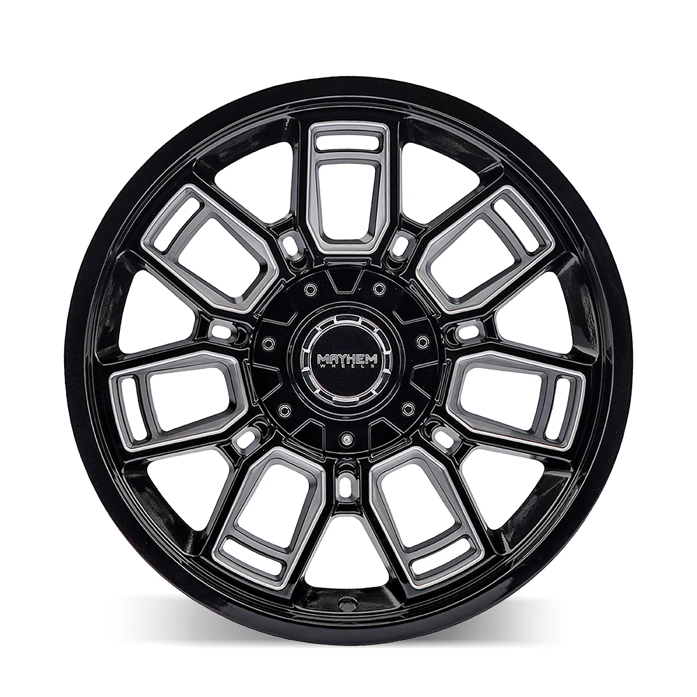 20 Inch Gloss Black Milled 5 Lug Jeep Rims 8118-2952MZ