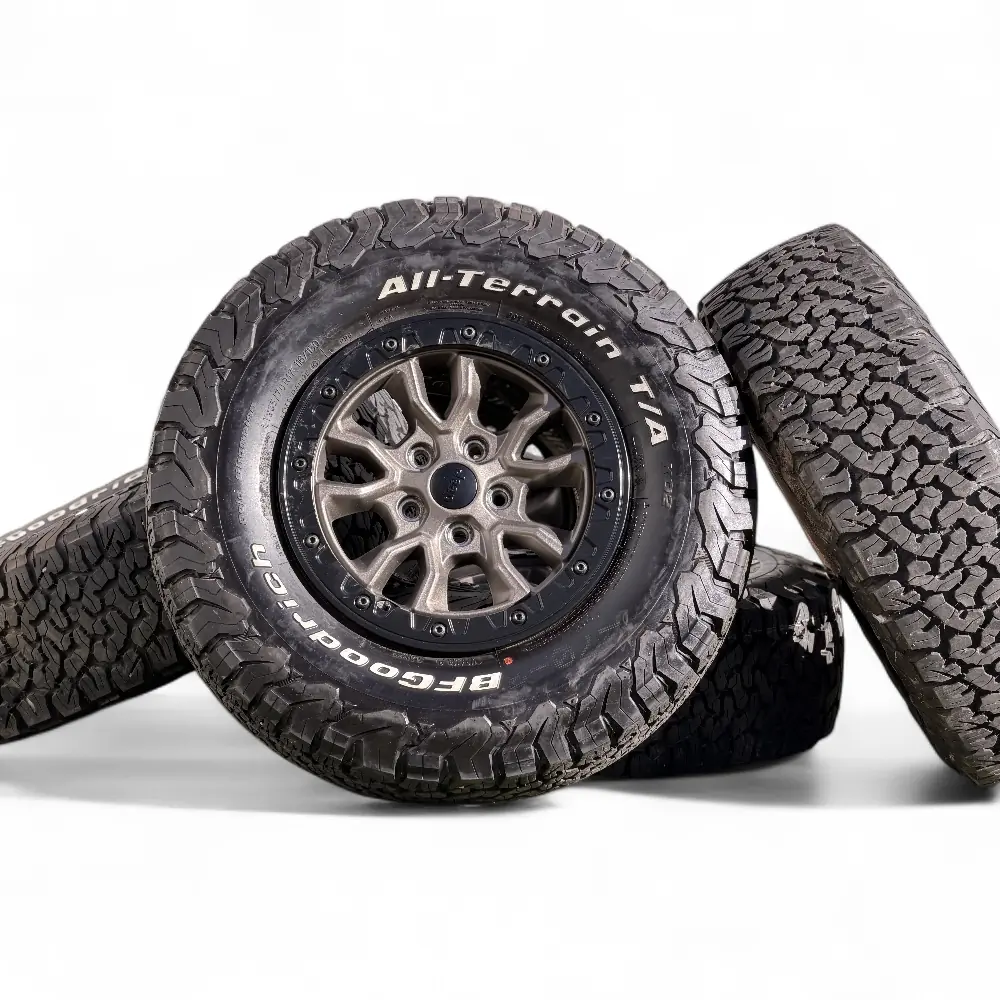 Jeep + BFGoodrich - Jeep 5 Y-Spoke Powder Coat Bronze 17x7.5 Wheels 5x127 Rims with BFGoodrich All-Terrain T/A KO2 285/70R17 Tires - package - 17.0" diameter - 5x127