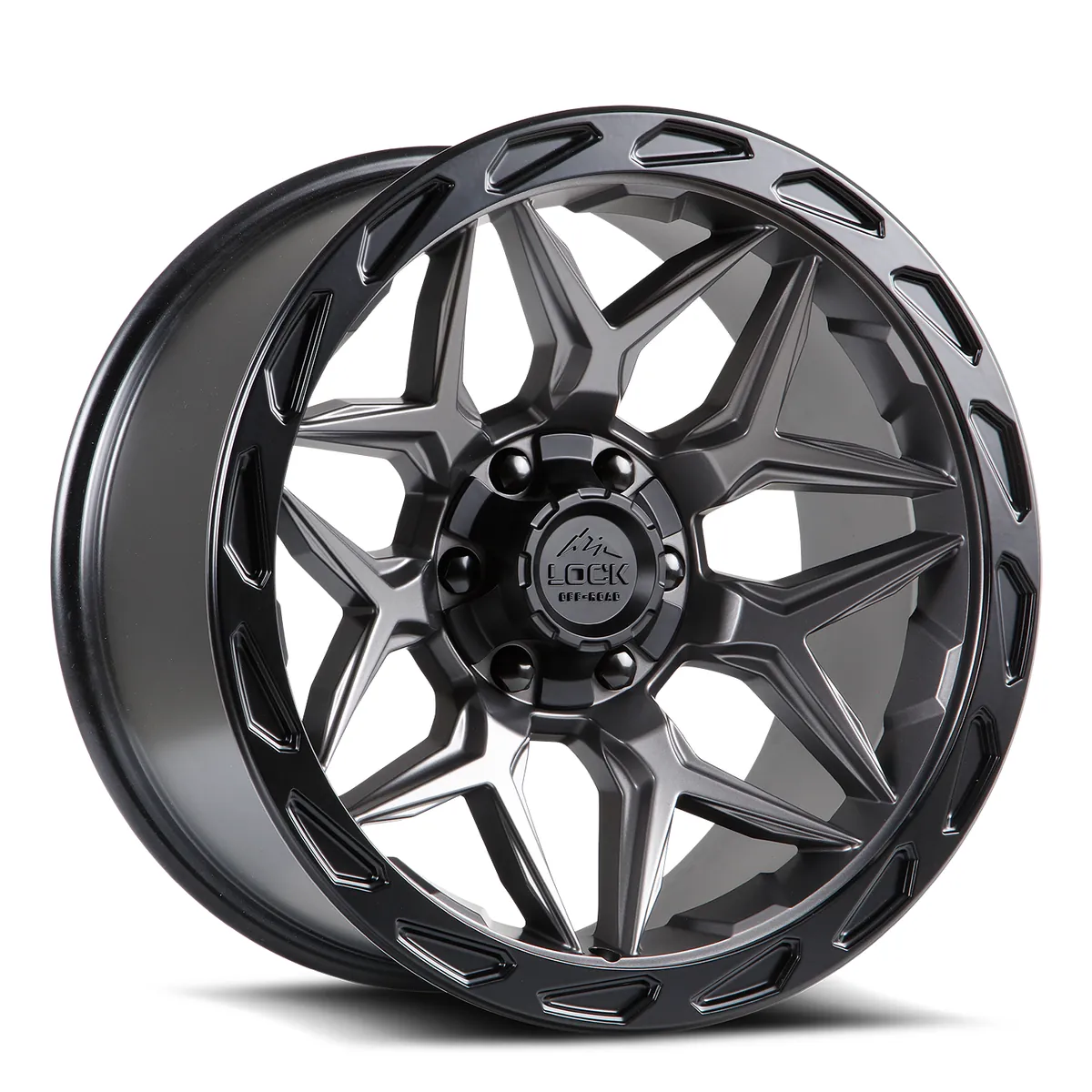 Matrix Matte Grey With Matte Black Ring Rims 17x9 5X127/5X139.7 ET0