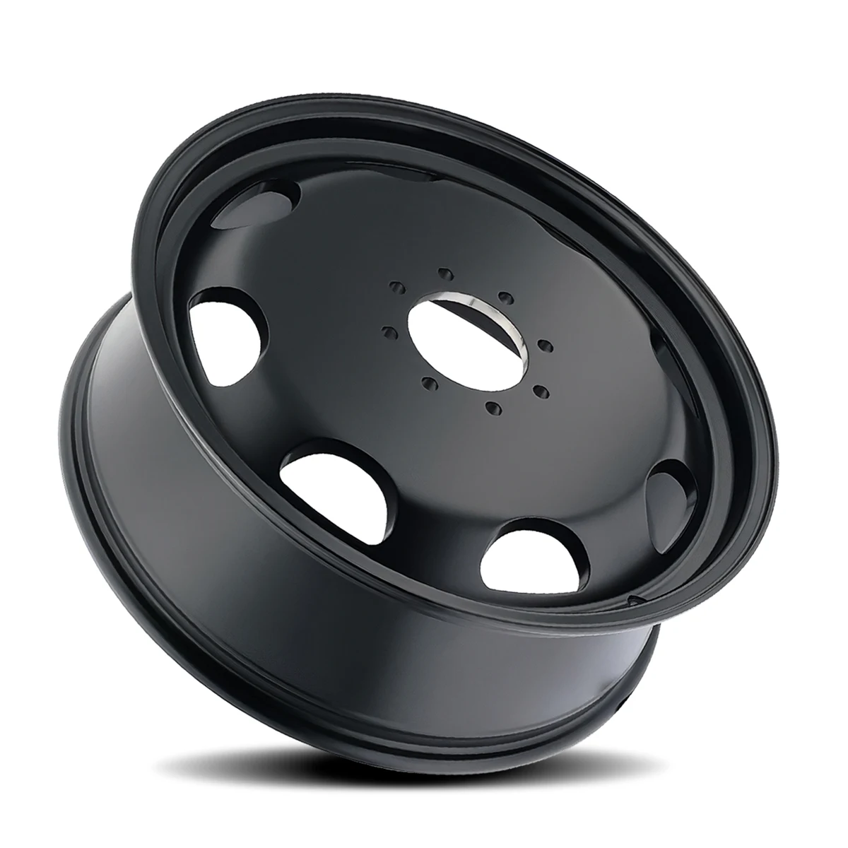 Summit Dually Matte Black Rims for Ford F350 Dually, Dodge Ram 3500 Dually