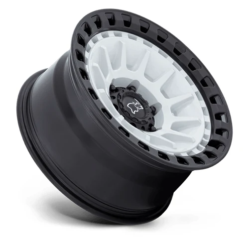 BARRAGE GLOSS WHITE ON MATTE BLACK Rims for Toyota Tacoma, Toyota 4Runner, Chevy Silverado