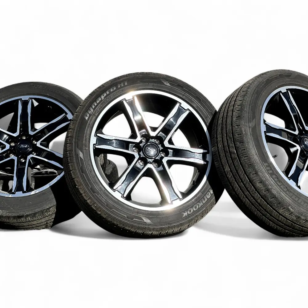 Ford + Hankook Ford 6 Spoke Black Machined 22x9.5 Wheels 6x135 Rims with Hankook Dynapro HT 285/45R22 Tires Wheel & Tire Package - View 6