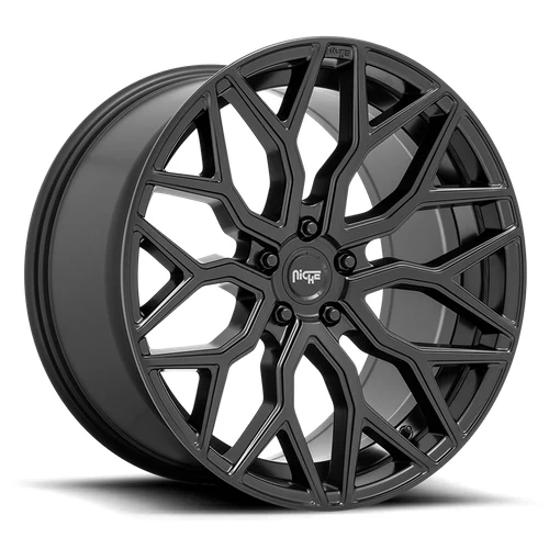 NICHE 1PC M261 MAZZANTI Wheels MATTE BLACK 20x9 Rims 5x114.3mm ET+35mm 20x9 M261 MAZZANTI MATTE BLACK Wheels 5x114.3 Bolt Pattern ET35
