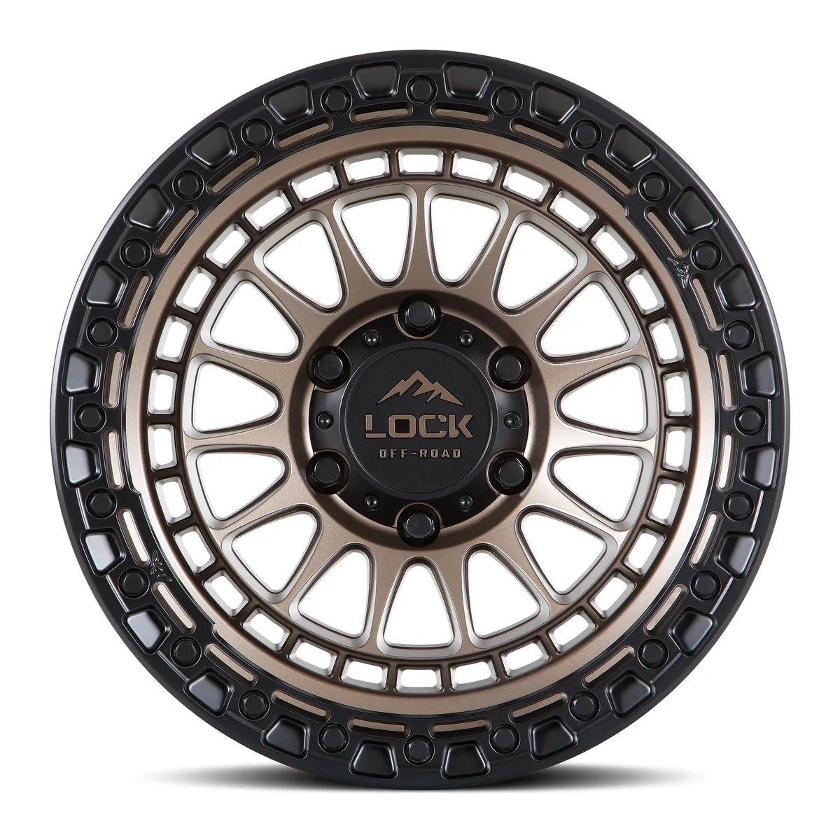 Lock Off-Road Mojave Matte Bronze With Matte Black Ring Wheel