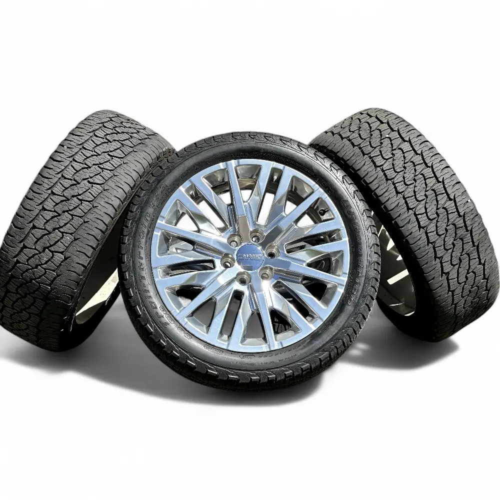 GMC + BFGoodrich GMC 18 Spoke Polished 22x9.0 Wheels 6x139.7 Rims with BFGoodrich Trail-Terrain T/A 285/45R22 Tires Wheel & Tire Package - View 4