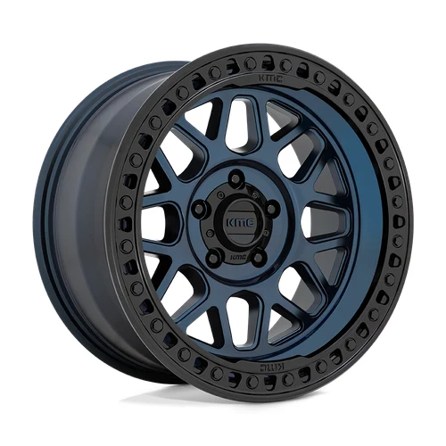 KMC KM549 GRS Wheels MIDNIGHT BLUE W/ G-BLACK LIP 20x9 Rims 5x127mm ET0mm 20x9 KM549 GRS MIDNIGHT BLUE W/ G-BLACK LIP Wheels 5x127 Bolt Pattern ET0