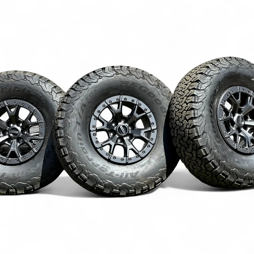 Ford + BFGoodrich Ford 6 Y-Spoke Powder Coat Charcoal 17x8.5 Wheels 6x135 Rims with BFGoodrich ALL-TERRAIN T/A KO2 37x12.50R17LT Tires Wheel & Tire Package - View 7