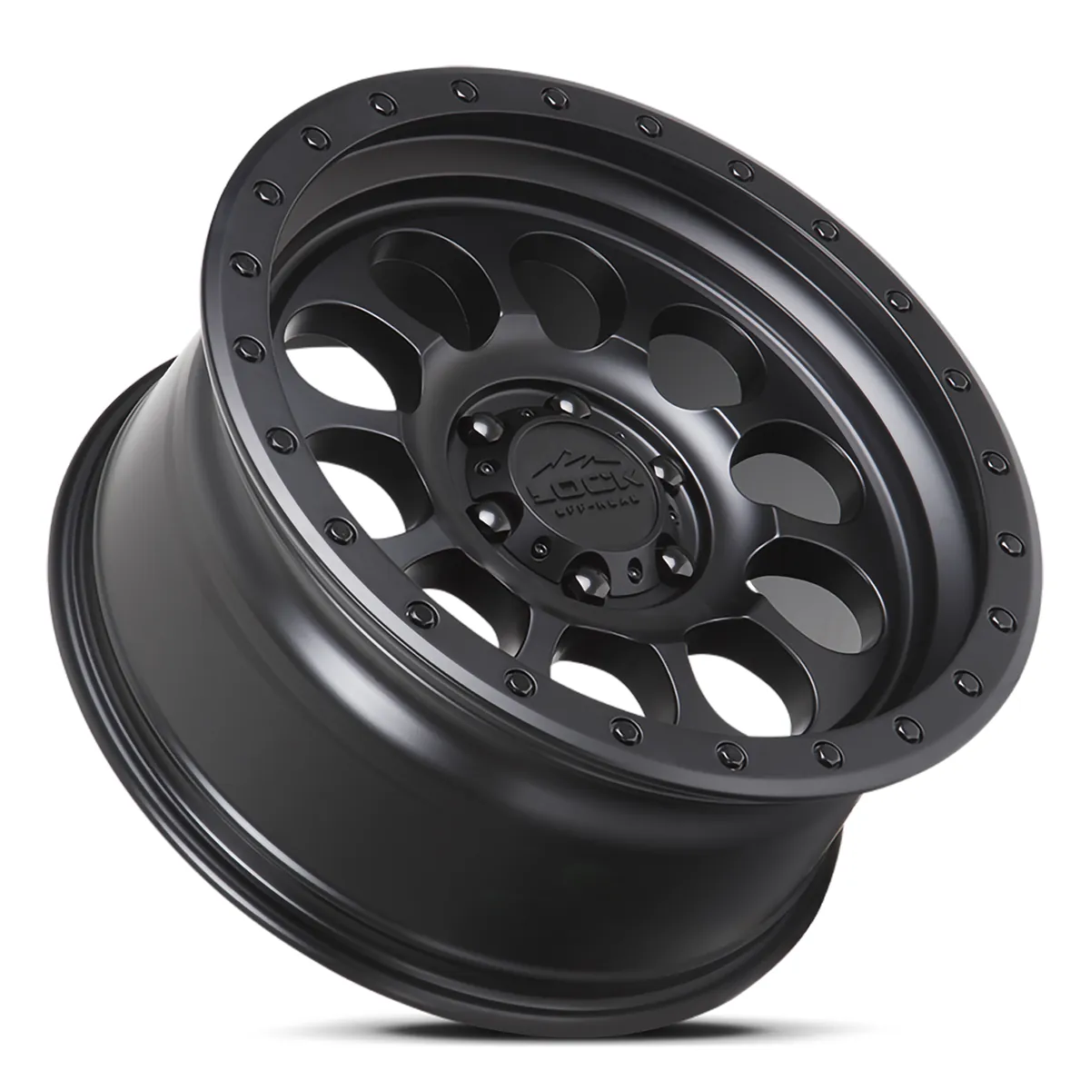 20 Inch Matte Black With Matte Black Ring 5 Lug Jeep Rims 50CAL-2957MB