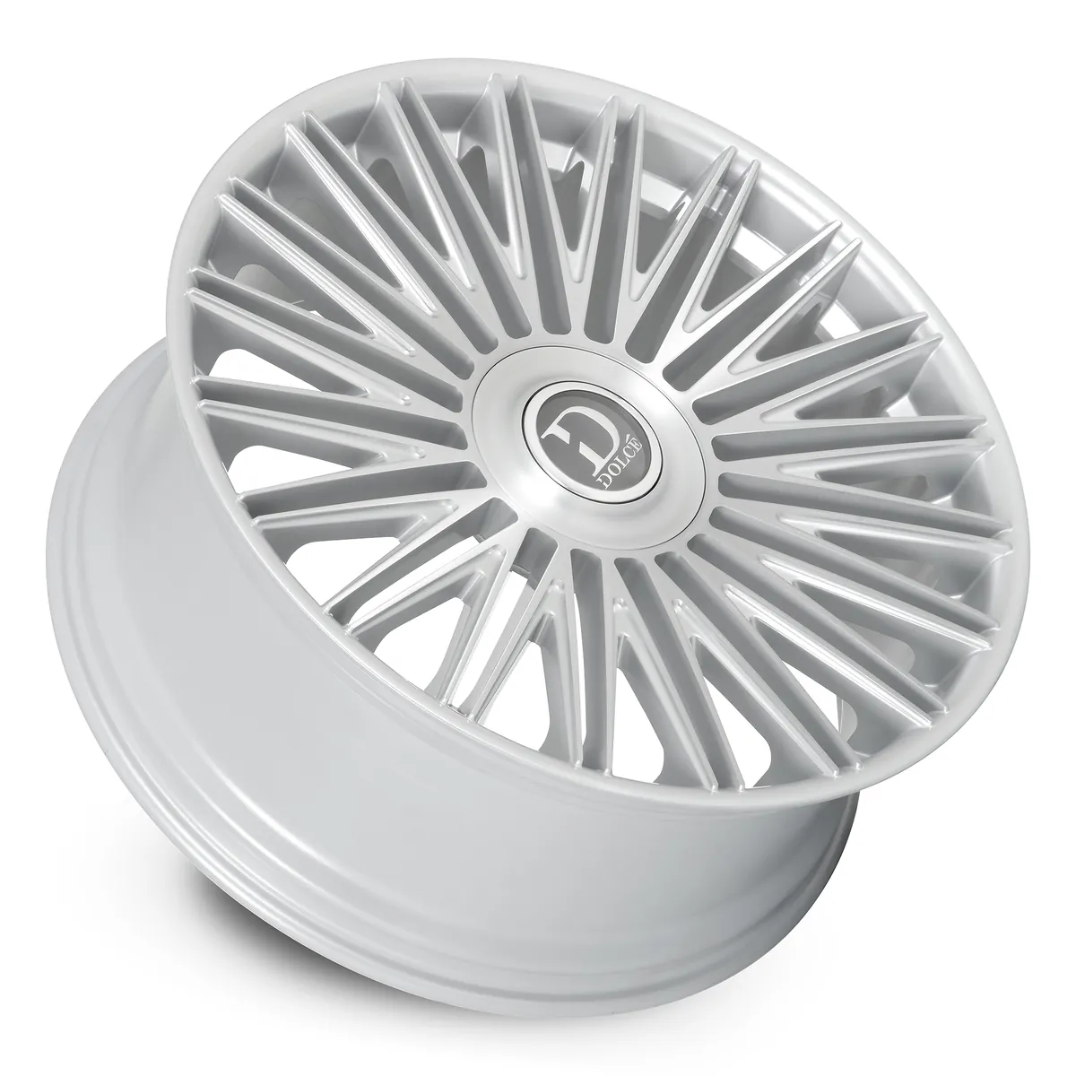24 Inch Gloss Silver Brush Face Unknown Rims VULTO-241000GSBF25