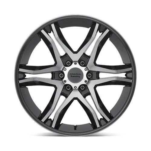 AR893 MAINLINE GLOSS BLACK MACHINED Rims for Toyota Tacoma, Toyota 4Runner, Chevy Silverado