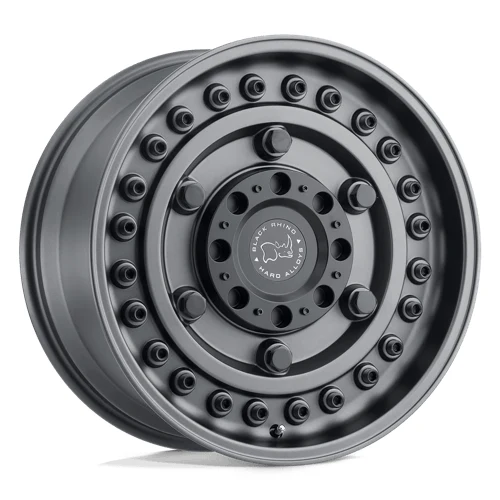 BLACK RHINO HARD ALLOYS ARMORY Wheels GUN BLACK 17x8 Rims 5x130mm ET+45mm 17x8 ARMORY GUN BLACK Wheels 5x130 Bolt Pattern ET45