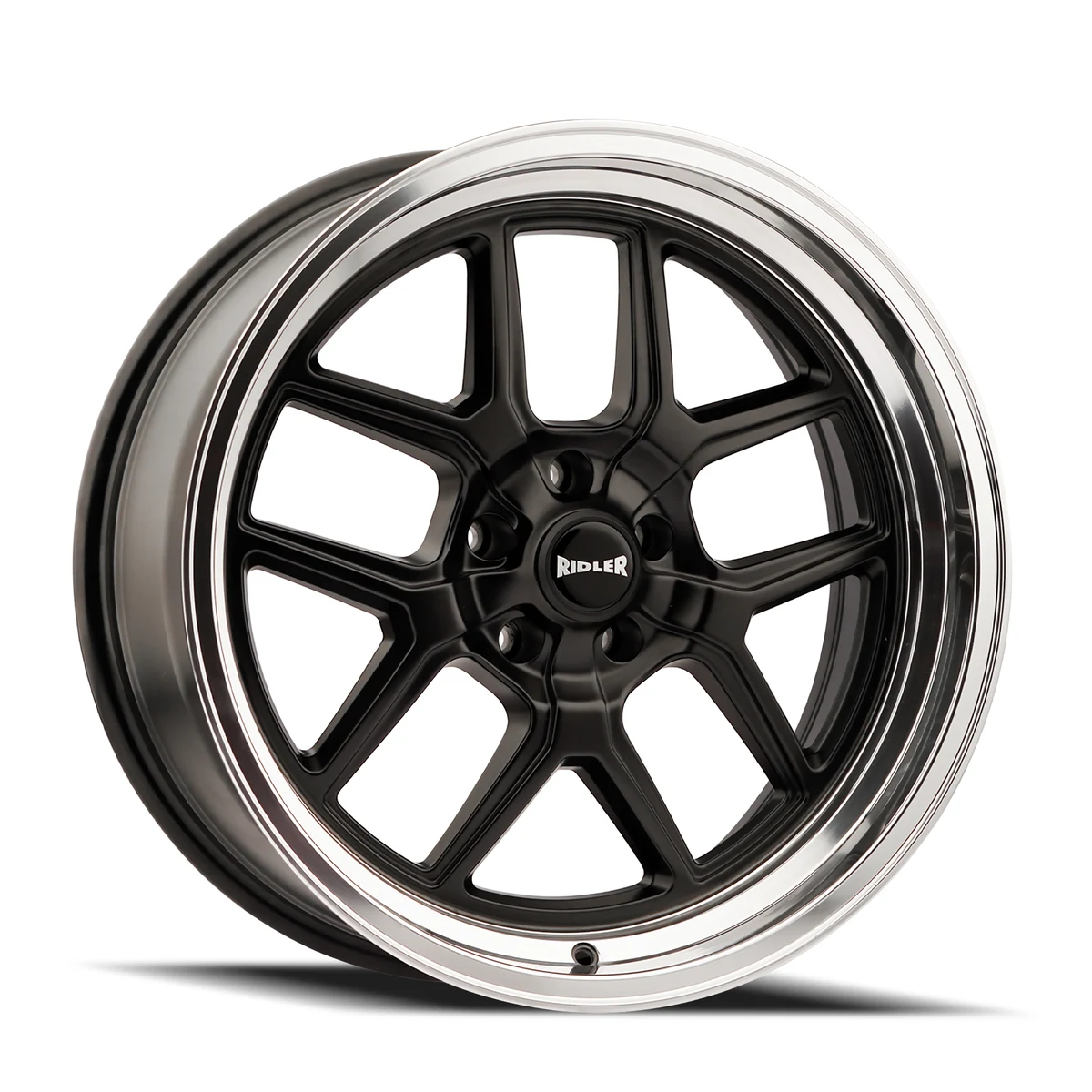Ridler 610 Matte Black Polished Wheel Ridler 610 Matte Black Polished Wheel
